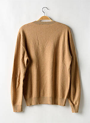 Pull stretch manches longues marron BALIBARIS homme