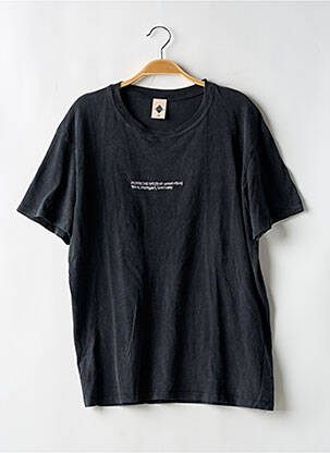 T-shirt broderie manches courtes gris NOIR VINTAGE homme