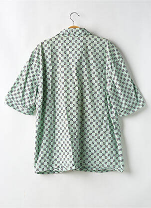 Chemise manches courtes imprimé fantaisie vert AMERICAN VINTAGE homme
