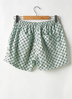 Short tissage popeline taille normale vert AMERICAN VINTAGE homme