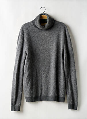 Pull col roulé gris AMERICAN VINTAGE pour homme