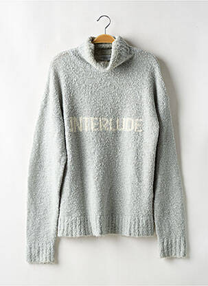 Pull col roulé gris INTERLUDE pour homme