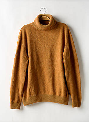 Pull col roulé orange AMERICAN VINTAGE pour homme