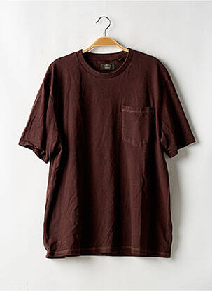 T-shirt marron SUPERDRY pour homme