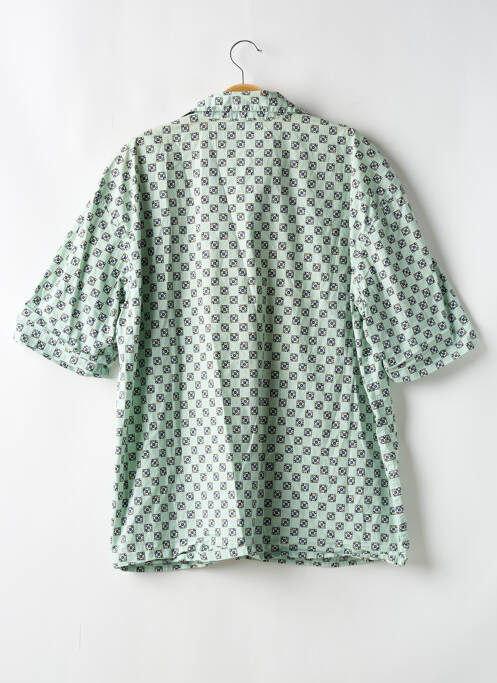 Chemise manches courtes imprimé fantaisie vert AMERICAN VINTAGE homme