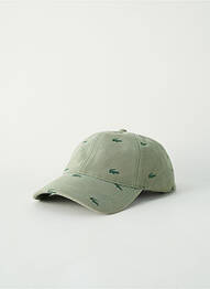 Casquette visière souple vert LACOSTE homme