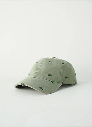 Casquette visière souple vert LACOSTE homme