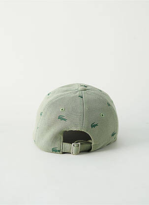 Casquette visière souple vert LACOSTE homme