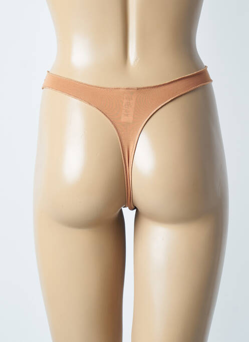 Tanga marron BARBARA pour femme