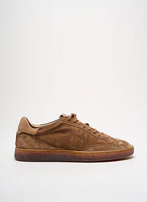 Baskets nubuck bout rond marron STURLINI homme