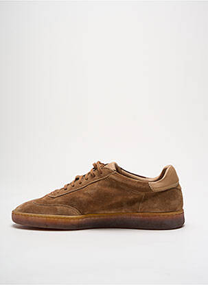 Baskets nubuck bout rond marron STURLINI homme