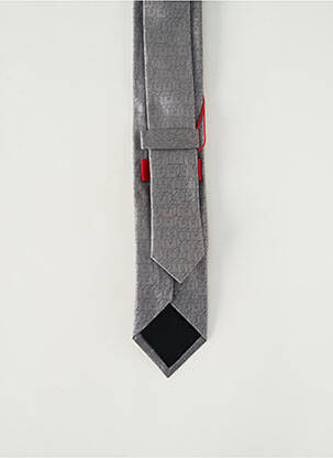 Cravate imprimé fantaisie gris HUGO BOSS homme
