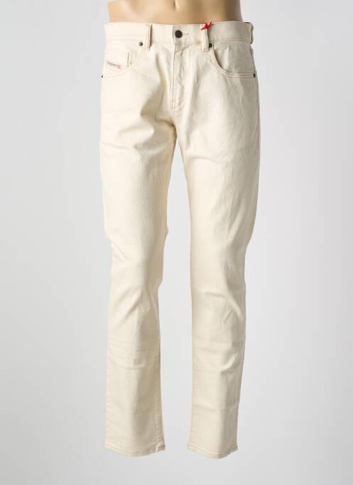 Jeans coupe slim beige DIESEL pour homme