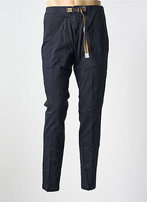 Pantalon chino tissage popeline taille normale bleu WHITE SAND homme