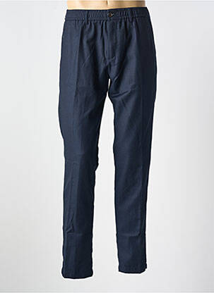 Pantalon chino tissage popeline taille normale bleu WHITE SAND homme