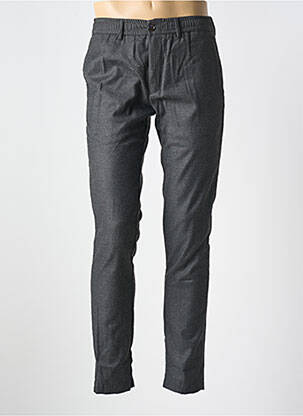 Pantalon chino tissage popeline taille normale gris WHITE SAND homme