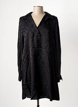 Robe courte manches longues manches longues noir IKKS femme