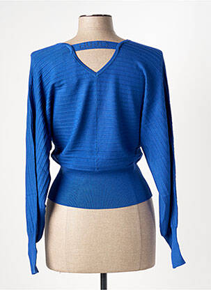 Pull col v manches longues bleu LIU JO femme