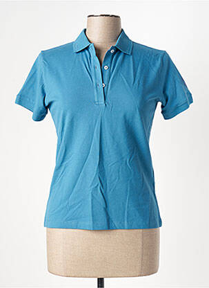 Polo fermeture boutonnée sur le devant manches courtes bleu COLMAR femme