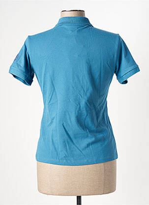 Polo fermeture boutonnée sur le devant manches courtes bleu COLMAR femme
