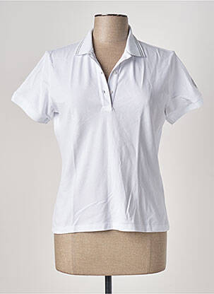 Polo fermeture boutonnée sur le devant manches courtes blanc COLMAR femme