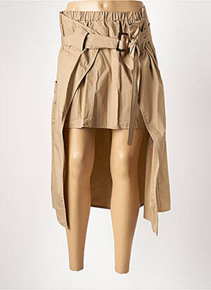 Jupe mi-longue taille normale marron VICOLO femme