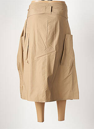 Jupe mi-longue taille normale marron VICOLO femme