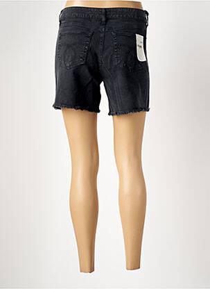 Short tissage denim taille normale noir FIVE femme