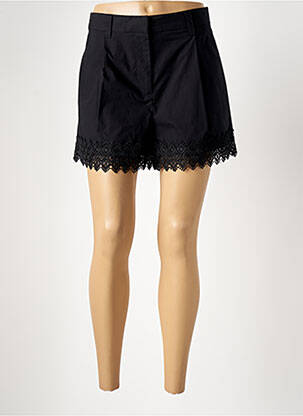 Short fermeture zippée sous rabat boutonné taille normale noir TWINSET femme