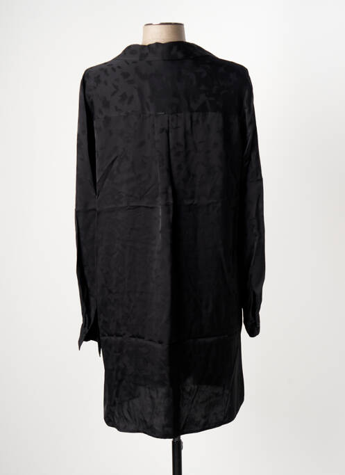 Robe courte manches longues manches longues noir IKKS femme