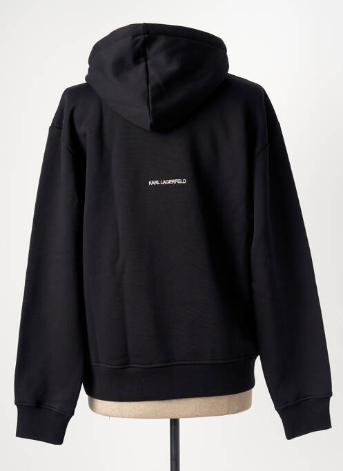 Sweat-shirt à capuche noir KARL LAGERFELD femme