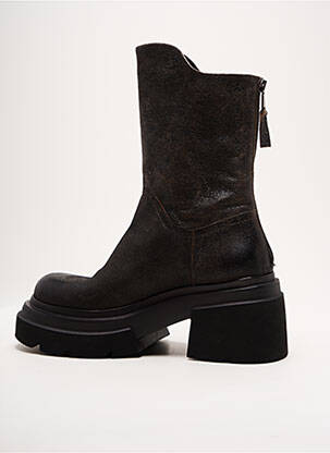 Bottines/boots tissage satiné talon de 7 à 9cm noir ELENA IACHI femme