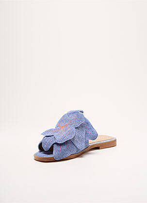 Mules/sabots type de semelle amortissante talon plat jusqu'à 3cm bleu FLORINA femme