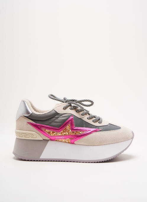 Baskets talon compensé talon de 4 à 6cm gris LIU JO femme