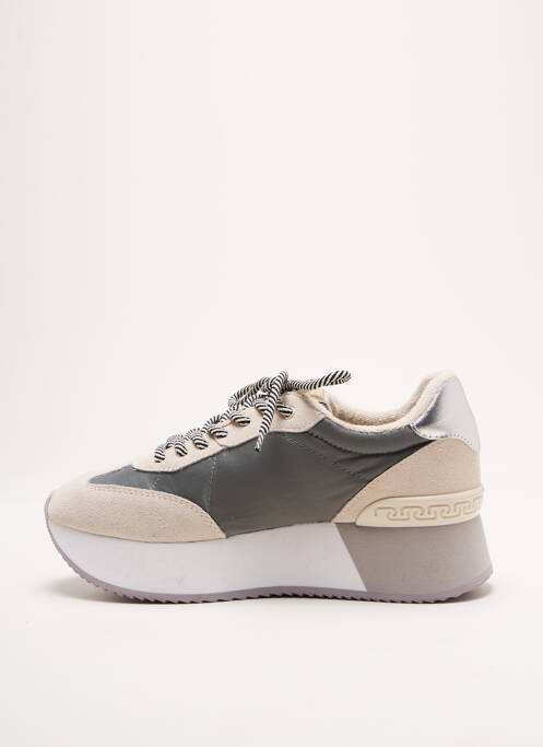Baskets talon compensé talon de 4 à 6cm gris LIU JO femme