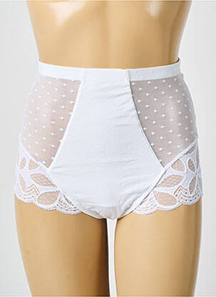 Culotte haute tissage dentelle blanc ANTIGEL femme