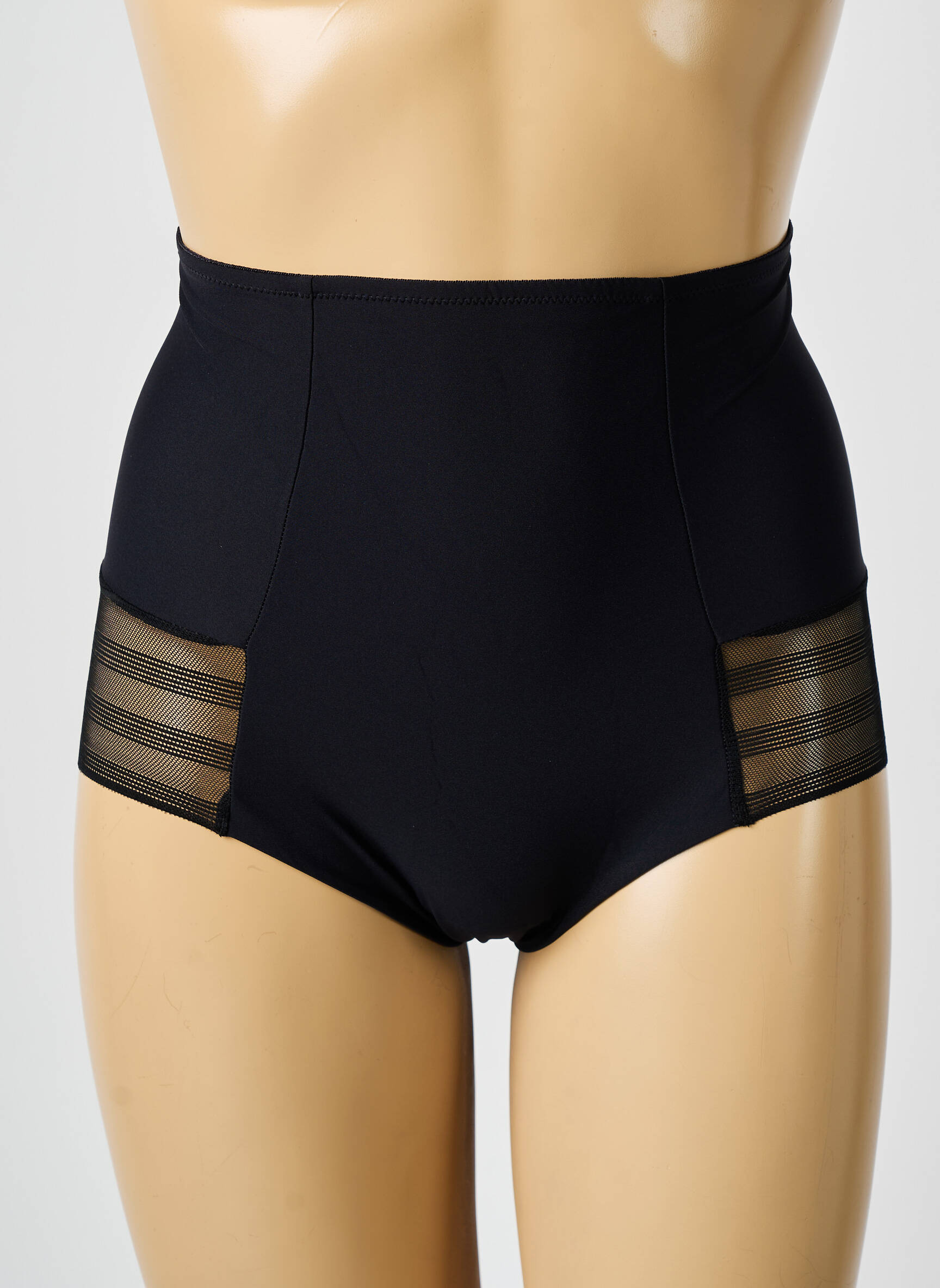 Culotte haute légère et transparente noir ANTIGEL femme