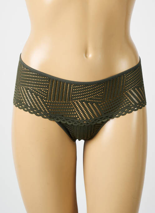 Shorty stretch vert ANTIGEL femme