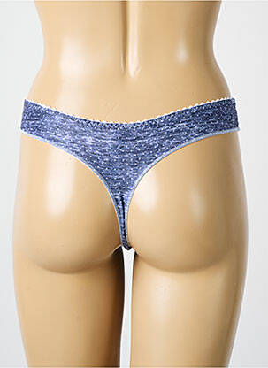 Tanga stretch bleu ANTIGEL femme