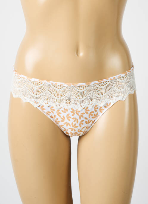 Tanga blanc ANTIGEL pour femme