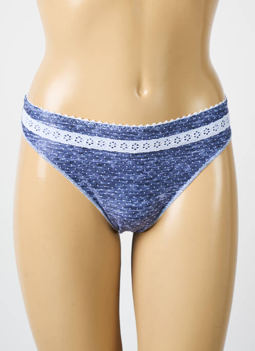 Tanga bleu ANTIGEL pour femme