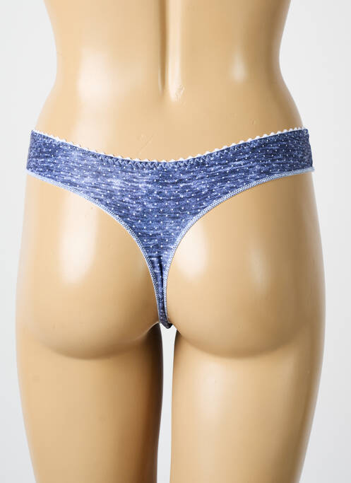 Tanga bleu ANTIGEL femme