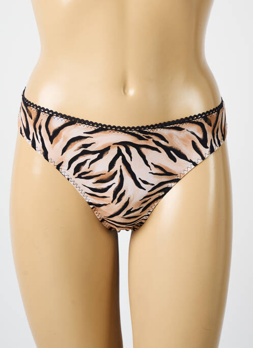 Tanga marron ANTIGEL pour femme