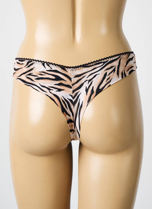 Tanga marron ANTIGEL pour femme