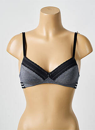 Soutien-gorge sans armature haut soutien-gorge emboitant gris ANTIGEL femme
