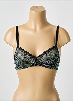 Soutien-gorge sans armature sans armature noir ANTIGEL femme