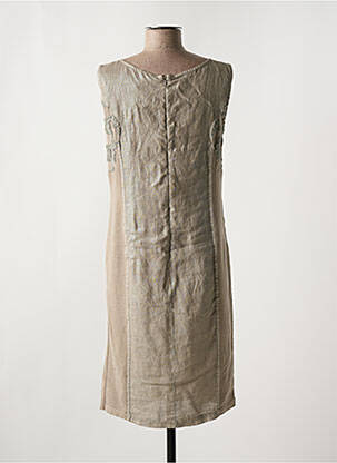 Robe mi-longue sans manche sans manche marron ELISA CAVALETTI femme