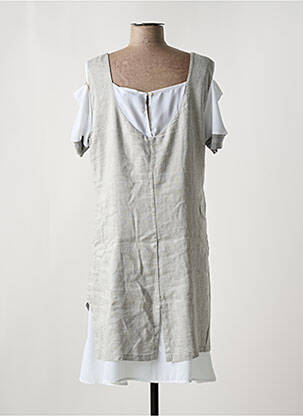 Robe mi-longue sans manche sans manche gris ELISA CAVALETTI femme