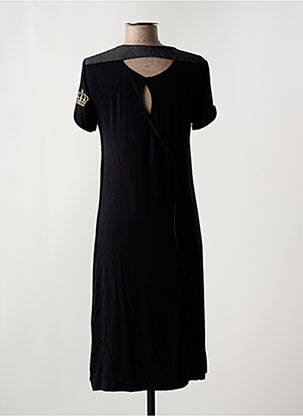 Robe mi-longue manches courtes manches courtes noir ELISA CAVALETTI femme