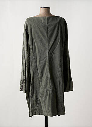 Robe mi-longue manches longues manches longues vert ELISA CAVALETTI femme